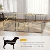 Dog Playpen, 31.5"W Heavy-Duty Metal Puppy Play Pen, Pet Exercise Fences for Outside and Indoor, DIY Design with Door for Small Dogs, 12 Panels
