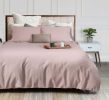 Pink Duvet Cover Queen Size Microfiber Duvet Cover with Zipper Duvet Cover Set of 1 Down Comforter Cover with 2 Pillow Shams Luxury Comforter Cover Qu