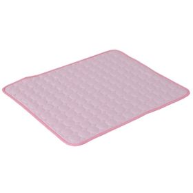 Extra Large Dog Cooling Mat Summer Pet Ice Pad for Dogs Cats (Option: Pink Edging-XS40*30cm)