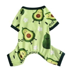 Cross-border Hot Sale Pet Clothes Four Seasons Four-legged Pet Clothing Pajamas Jumpsuit Dog Clothing Global One Piece Dropshipping (Option: Grass Green-S)