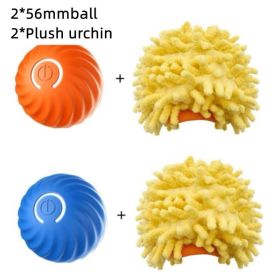 Rubber Ball Chew Toys For Dogs (Option: BlueOrange2Urchin Set)