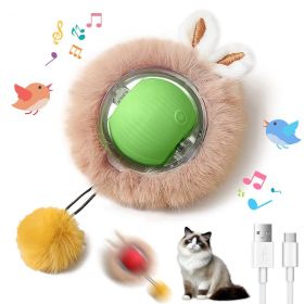 Interactive Toys Ball For Cats, Dog, Motion Activated Automatic Moving Ball With Lights (Option: Green)