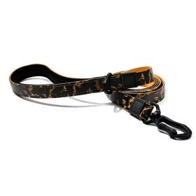 UV Printed Camouflage Embossed Pet Leash Set for Outdoor Activities (Option: Orange-25mm)