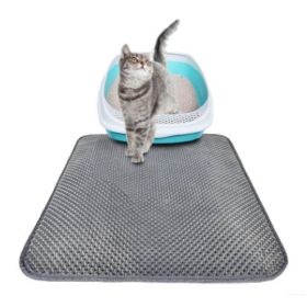 Cat Litter Pad Honeycomb Cat Pad Waterproof Urine Proof Pad Pet Supplies (Option: Grey-40x50cm)