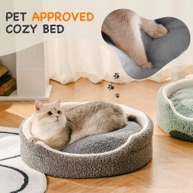 Mewoo Washable Pet Bed For Small Dogs & Cats - 23x23x7 Inch Orthopedic Dog Bed With Non-Slip Bottom (Option: WP131)