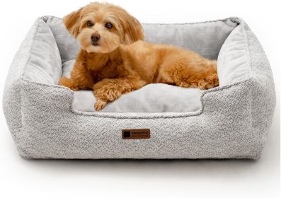 MEWOOFUN Medium Dog Bed - 31.5x23.6x9.5 Inch Washable Rectangle Pet Bed With Warming & Calming Features (Option: WP162)