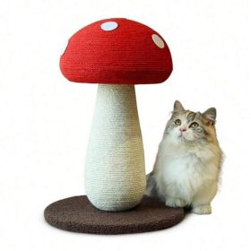 Mushroom Cat Scratching Post Sisal Wrapped Small Cat Tree Toy (Option: JDHSMGT 003)