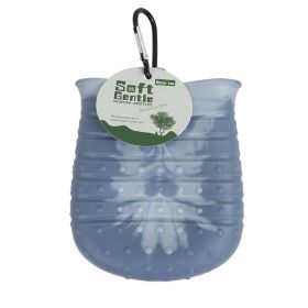 2 In 1 Dog Paw Cleaner Cup Soft Pet Dog Foot Cleaning Washer Brush Cup Portable Pet Foot Washer (Option: Navy Blue-L)