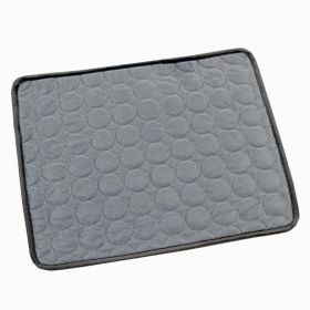 Extra Large Dog Cooling Mat Summer Pet Ice Pad for Dogs Cats (Option: Dark Gray 2-S50*40cm)