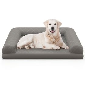 36 Inch Orthopedic Dog Bed, Amazon Shipping, Not Shipped On Weekends (Color: Grey)