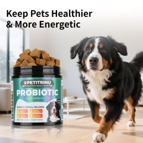 Comprehensive Dog Probiotic & Digestive Enzymes Supplement, 120 Soft Chews Chicken Flavor (Option: Green)
