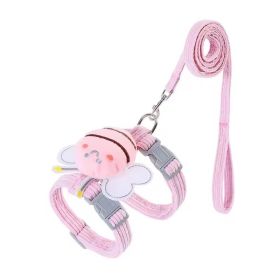 Kitten Harness Vest With Wing Decoration, Strap Set Adjustable (Option: Pink-M)