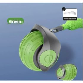 New Interactive Cat Toys Ball Auto Electric Rolling Ball Toys For Cat Smart Automatic USB Rechargeable (Option: Emerald Green)