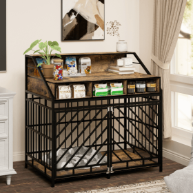 Bamboo Elevated Dog Bowl (Color: black)