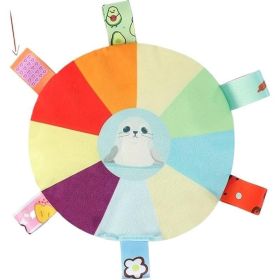 Plush Pet Dog Flying Discs Chew Toys, InteractiveTug Of War Dog Toys With Bells Inside, Washable Bite-Resistant Pet Toys ForDogs (Option: Seal)