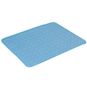 Extra Large Dog Cooling Mat Summer Pet Ice Pad for Dogs Cats (Option: Blue Edging-XS40*30cm)