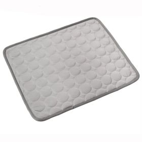Extra Large Dog Cooling Mat Summer Pet Ice Pad for Dogs Cats (Option: Gray-XS40*30cm)