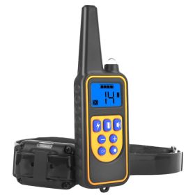 1Pc Dog Training Collar With Remote  IP67 Waterproof Pet Trainer 300mAh Rechargeable 875 Yard Remote Control (Option: Collar with Remote)