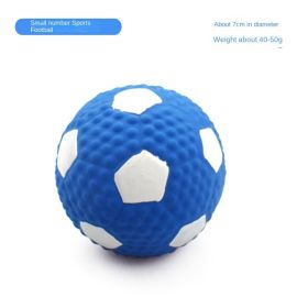 Squeaky Dog Toys; Bouncy & Durable for Small Medium Dogs Puppy Interactive Chew Sound Fetch Play (colour: Small size latex football)