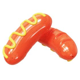 2023 New Sausage Dog Chew Toys TPR Indestructible Dog Toothbrush (Color: 2 pieces)