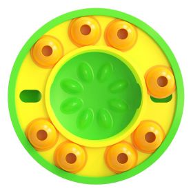 Dog Puzzle Toys Slow Feeder Interactive Increase Puppy IQ Food Dispenser Slowly Eating (Color: green)