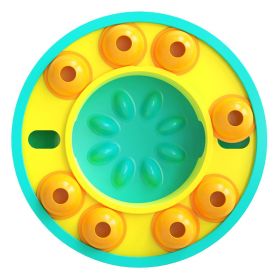 Dog Puzzle Toys Slow Feeder Interactive Increase Puppy IQ Food Dispenser Slowly Eating (Color: Blue)