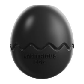 Large Dog Toy Dinosaur Eggs Fillable Slow Feeder Chew Interactive (Ships From: China, Color: black)