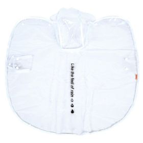 Pet Raincoat For Dog & Cat; Waterproof Dog Hooded Rain Jacket With Plastic; Dog Raincoat (Color: White, size: 4XL)