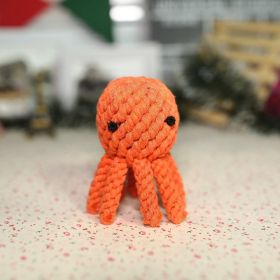 Natural Jute Dog Chewing Rope For Dental Tough With Cute Animals Fruit Eco-Friendly Knot (Style: Octopus)