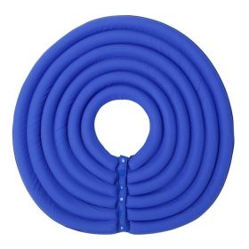 Cat Recovery Collar 8 Colors Pet Neck Cone Adjustable Easy Clean Puppy Kitty Surgery Recovery Collar Anti-bite Cone (Color: Blue, size: L)