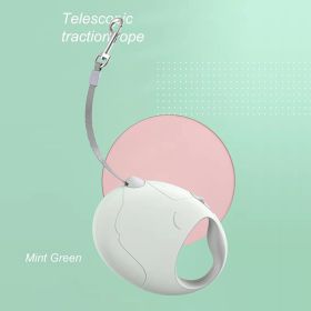 Pet High Premium Outing Traction Automatic Retractable Leash (Color: Light Green, size: S)