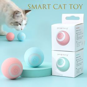 Smart Pet Toys For Dog & Cat; Automatic Rolling Ball Electric Cat Toys (Color: Pink (1.69in))