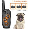 Dog Training Collar; 100% Waterproof Dog Shock Collar 3 Training Modes; Beep; Shock Rechargeable Electric Shock