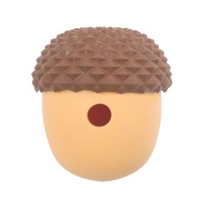 Acorn Shape Educational Slow Eating Toys for Pet (Type: Pet Toys, Color: Yellow & Brown)