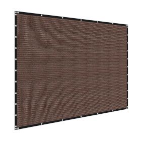 90% Sun Shade Cloth, 10 x 12 ft Pergola Shade Cover with Stainless Steel Grommets, Sun Shades Canopy Privacy Screen with 140 GSM HDPE Material (Product Area: 120 ft², Color: Brown)