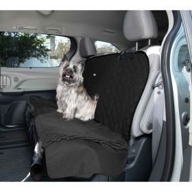 DGS Pet Products Dirty Dog 3-in-1 Car Seat Cover and Hammock Black 54" x 61" x 2" (Color: black)