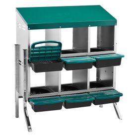 6 Compartment Chicken Nesting Box Wall Mount Egg Collection Box (title: default title)