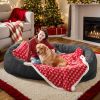 Human Dog Bed Large Washable Faux Fur Orthopedic Pet Bed