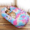 Human Dog Bed Large Washable Faux Fur Orthopedic Pet Bed