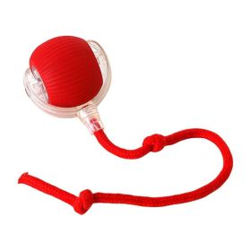 Indoor Large and Small Cat Dog Interactive Intelligent Rolling Pet Ball (Color: Red, Type: Pet supplies)