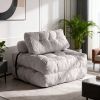 Modern Memory Foam Compressed Sofa Chair,Folding Sofa Bed, Convertible Sleeping Chair With Backrest Support