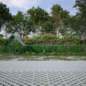 26'Lx6.7'Wx6.6' ft Large Metal Chicken Coop, Walk-in Chicken Run, Galvanized Wire Poultry Chicken Hen Pen Cage (Color: as Pic)