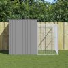 Dog House Light Grey Galvanized Steel Medium Durable Dog House