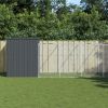 Dog House Anthracite Galvanized Steel Large Durable Dog House