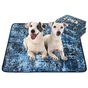 Washable Pee Pads for Dogs, 2 Pack Reusable Puppy Pads 36"x41" Super Absorbent Leakproof (size: 36"*41"(Pack of 2))