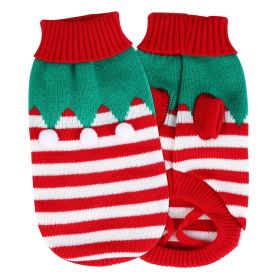 Pet Christmas Turtleneck Sweater Snowman Winter Dog Cat Costume (Type: Furball, size: M)