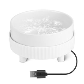 Heated Water Bowl Ceramic Heated Pet Water Bowl Food Warmer USB Powered Thermal Pet Bowl Provide Fresh Non Freezing Drinkable Water (Type: 1 Bowl)