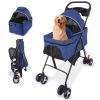 3 in 1 Stroller, 4 Wheels Pet Stroller Stroller for Medium Small Dog Cats Up to 50lbs
