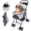 3 in 1 Stroller, 4 Wheels Pet Stroller Stroller for Medium Small Dog Cats Up to 50lbs