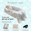 Human Dog Bed Large Washable Faux Fur Orthopedic Pet Bed